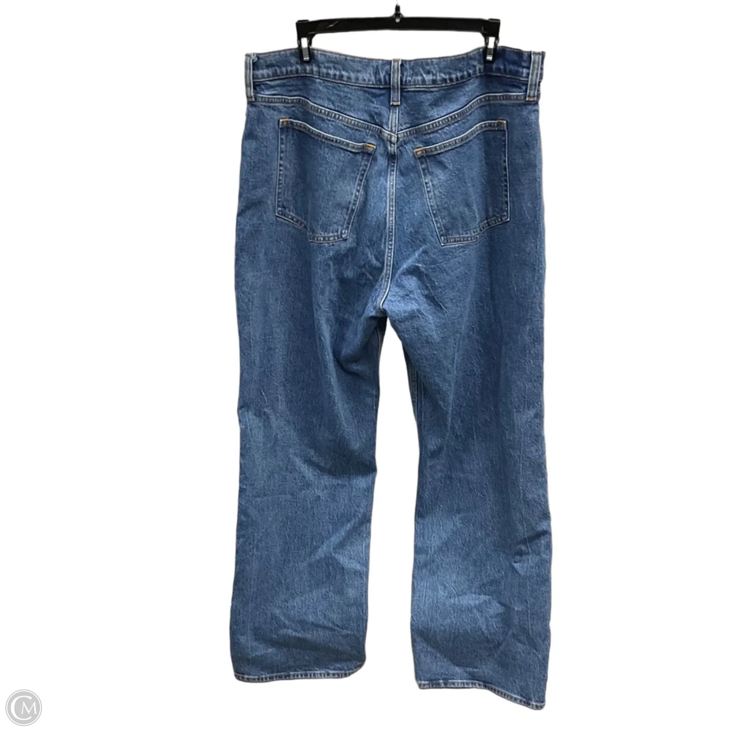 Jeans Straight By Abercrombie And Fitch In Blue Denim, Size: 16