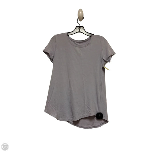 Athletic Top Short Sleeve By Lululemon In Purple, Size: S
