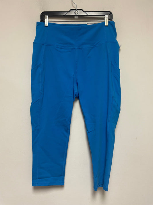 Blue Athletic Capris Tek Gear, Size Xl