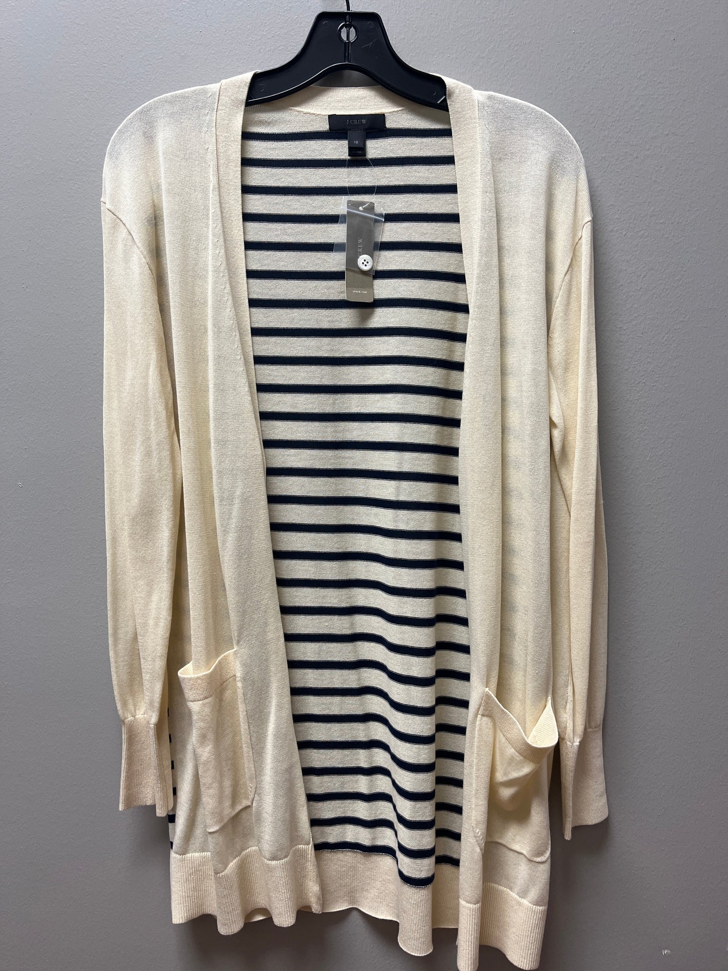 Top Long Sleeve By J. Crew In Striped Pattern, Size: Xs