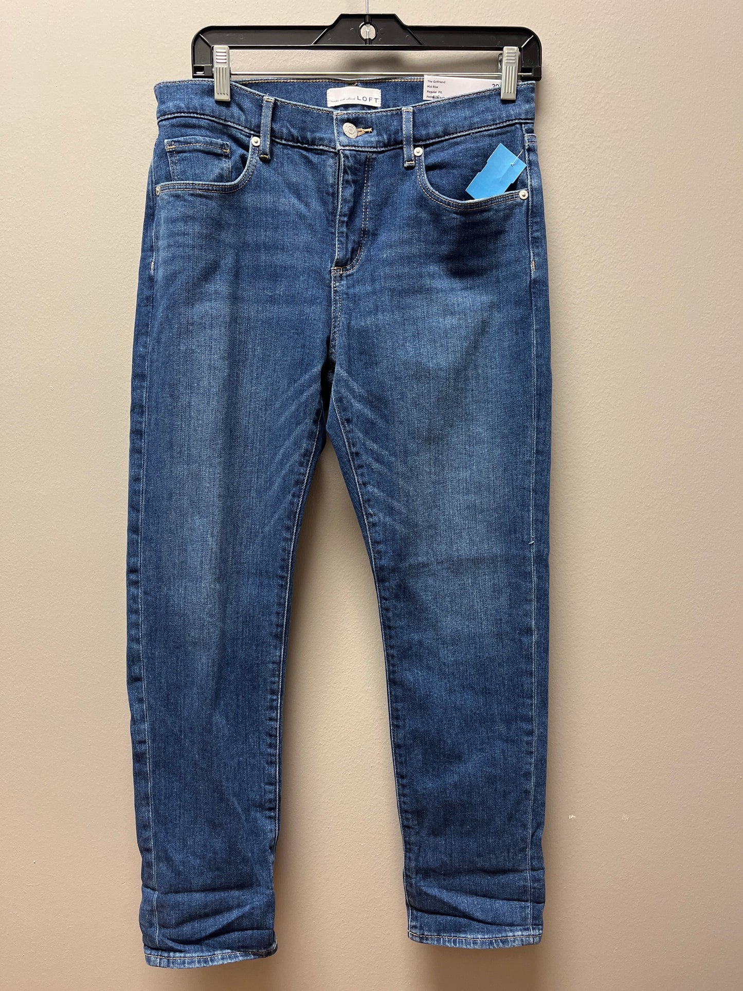 Jeans Cropped By Loft In Blue Denim, Size: 6