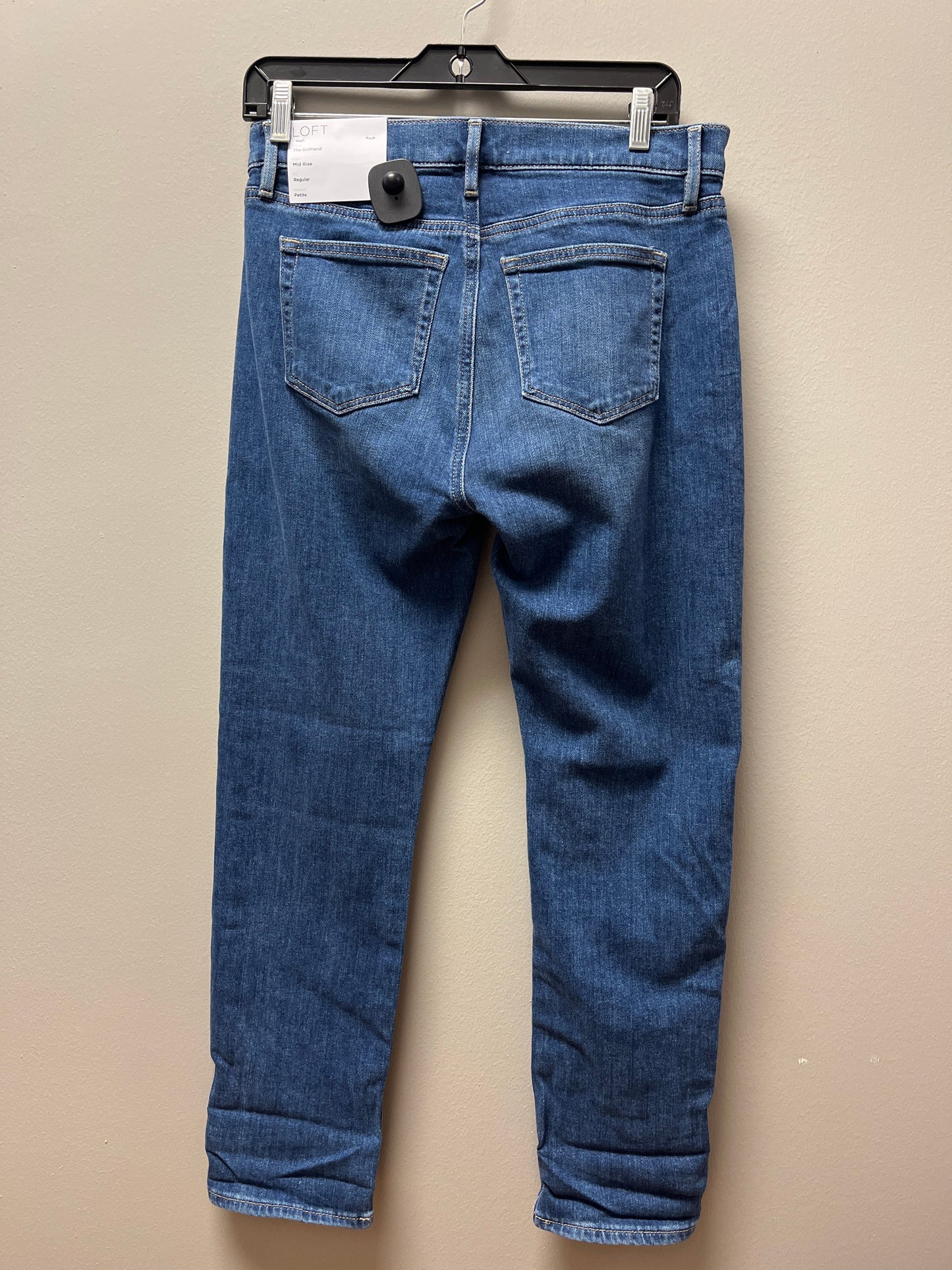 Jeans Cropped By Loft In Blue Denim, Size: 6