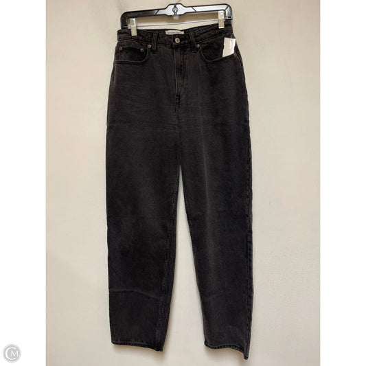 Jeans Straight By Abercrombie And Fitch In Black, Size: 6