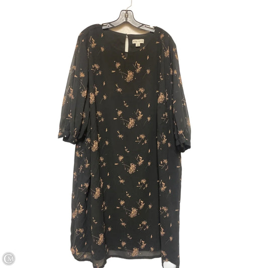 Dress Casual Midi By Ava & Viv In Black, Size: 2x
