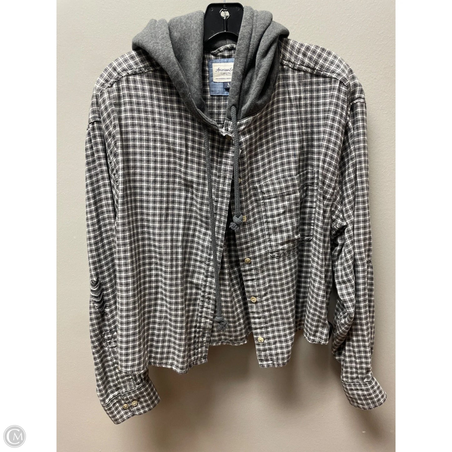 Jacket Shirt By American Eagle In Animal Print, Size: L