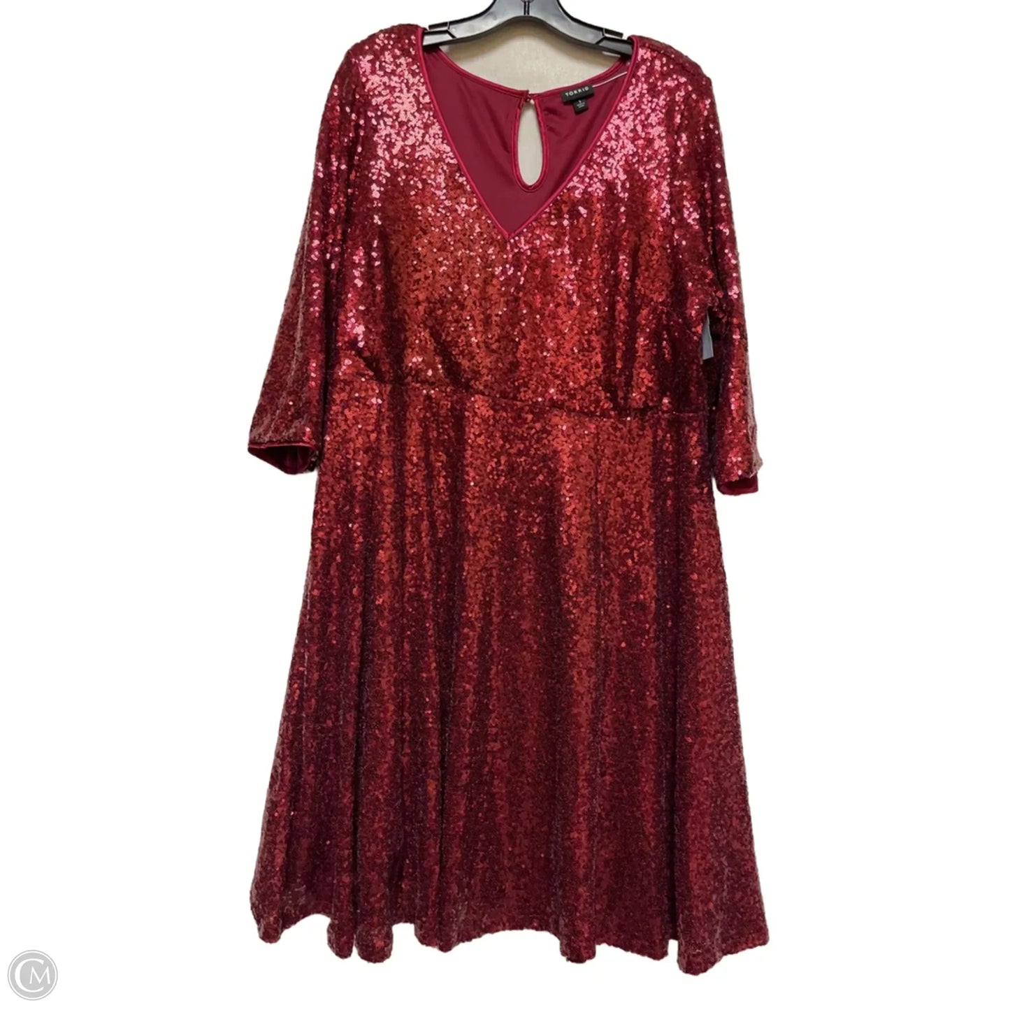Dress Party Long By Torrid In Red, Size: Xl