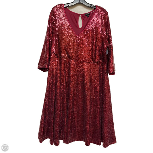 Dress Party Long By Torrid In Red, Size: Xl