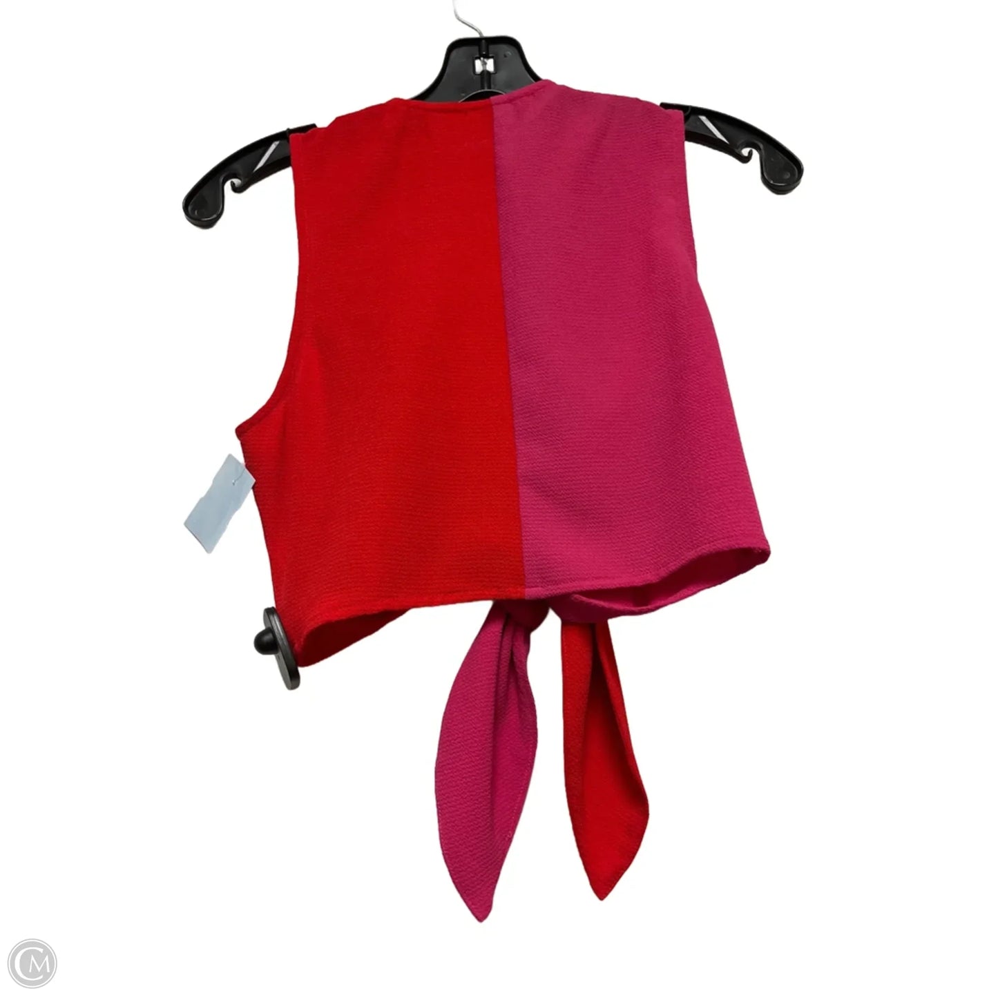 Top Sleeveless By Mumu In Pink & Red, Size: S