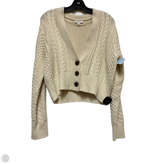 Sweater Cardigan By On 34th In Cream, Size: M