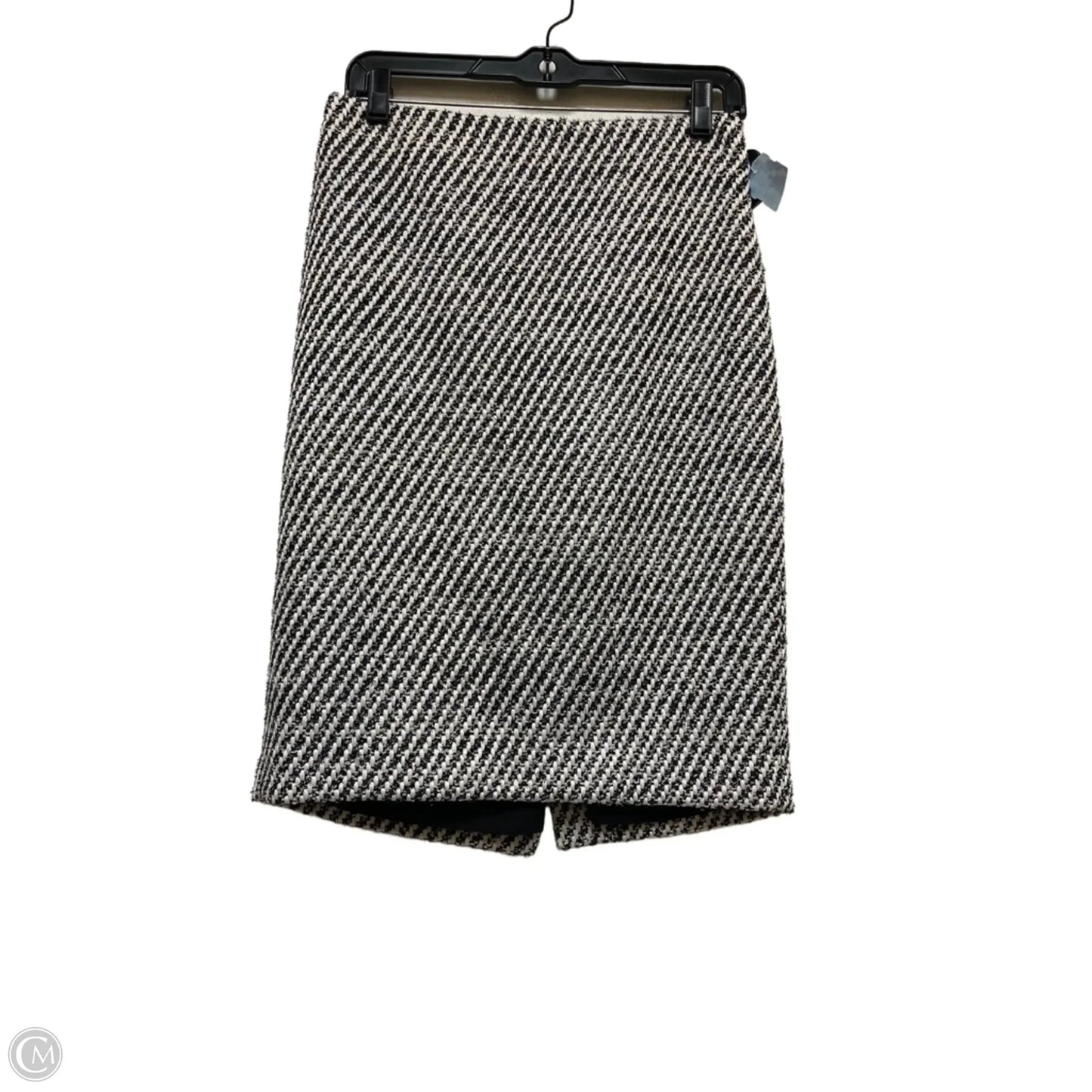 Skirt Midi By Ann Taylor In Black & White, Size: 2