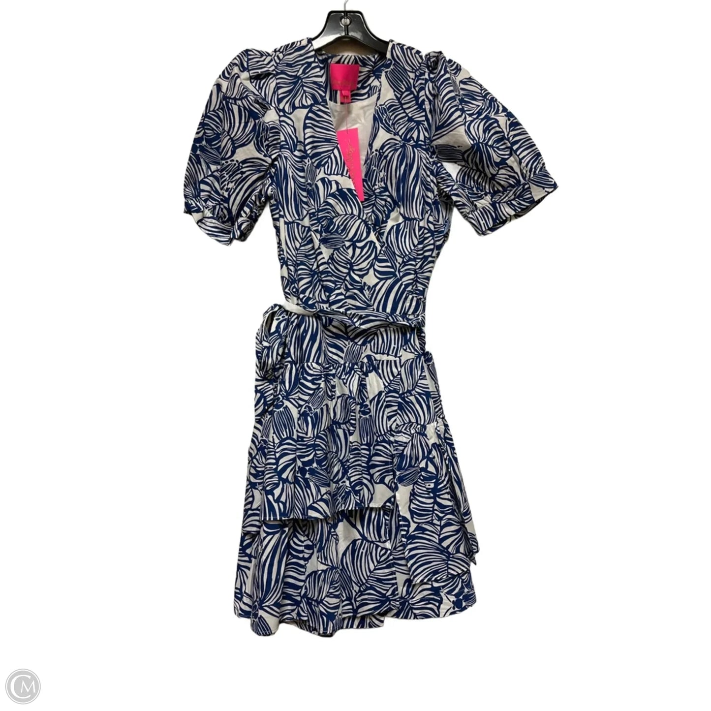 Dress Designer By Lilly Pulitzer In Blue & White, Size: M