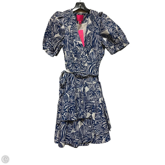 Dress Designer By Lilly Pulitzer In Blue & White, Size: M