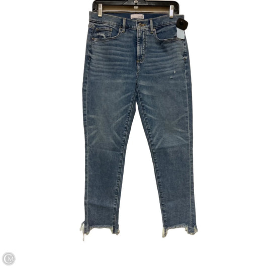 Jeans Straight By Loft In Blue Denim, Size: 8