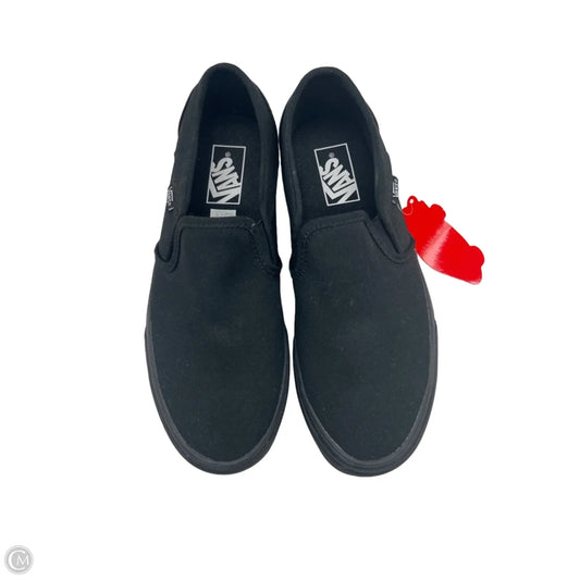 Shoes Flats By Vans In Black, Size: 9.5