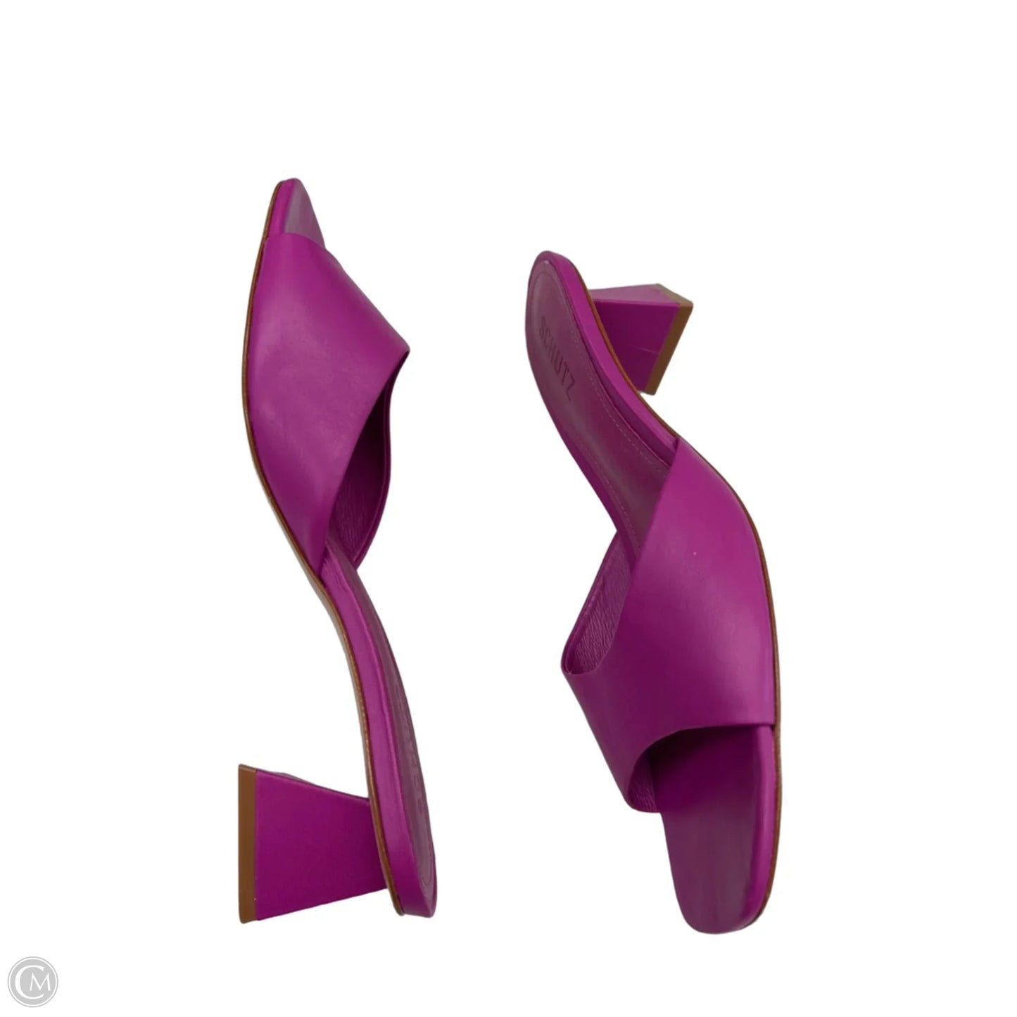 Sandals Heels Block By Schutz In Purple, Size: 8