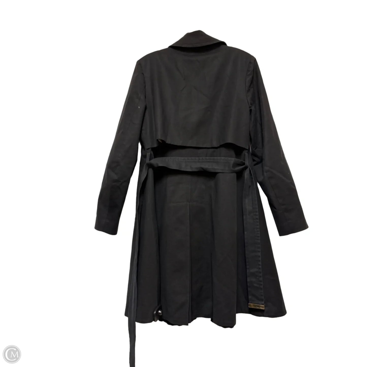 Coat Trench Coat By Ted Baker In Black, Size: M