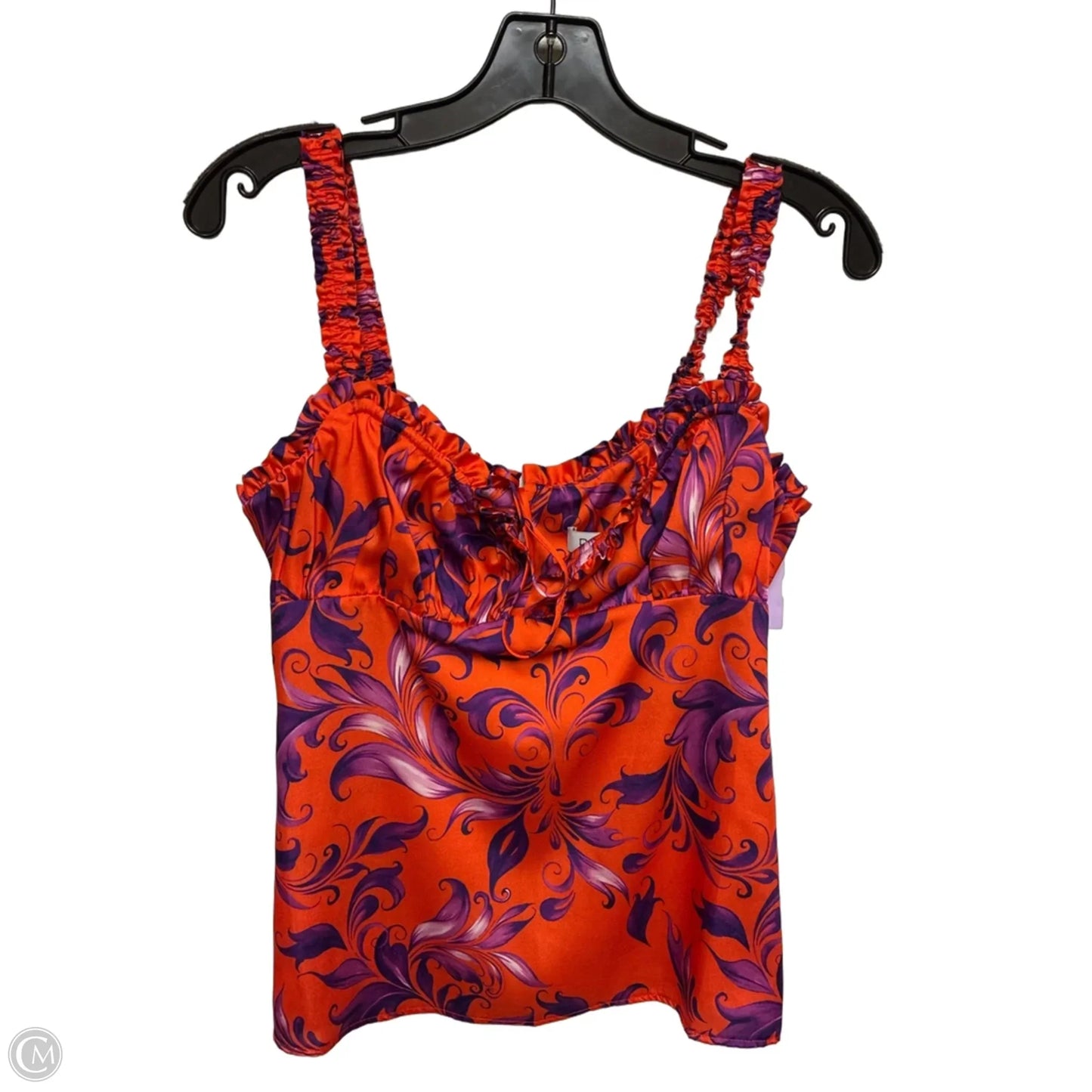 Top Sleeveless By Delfi Collective In Orange & Purple, Size: S