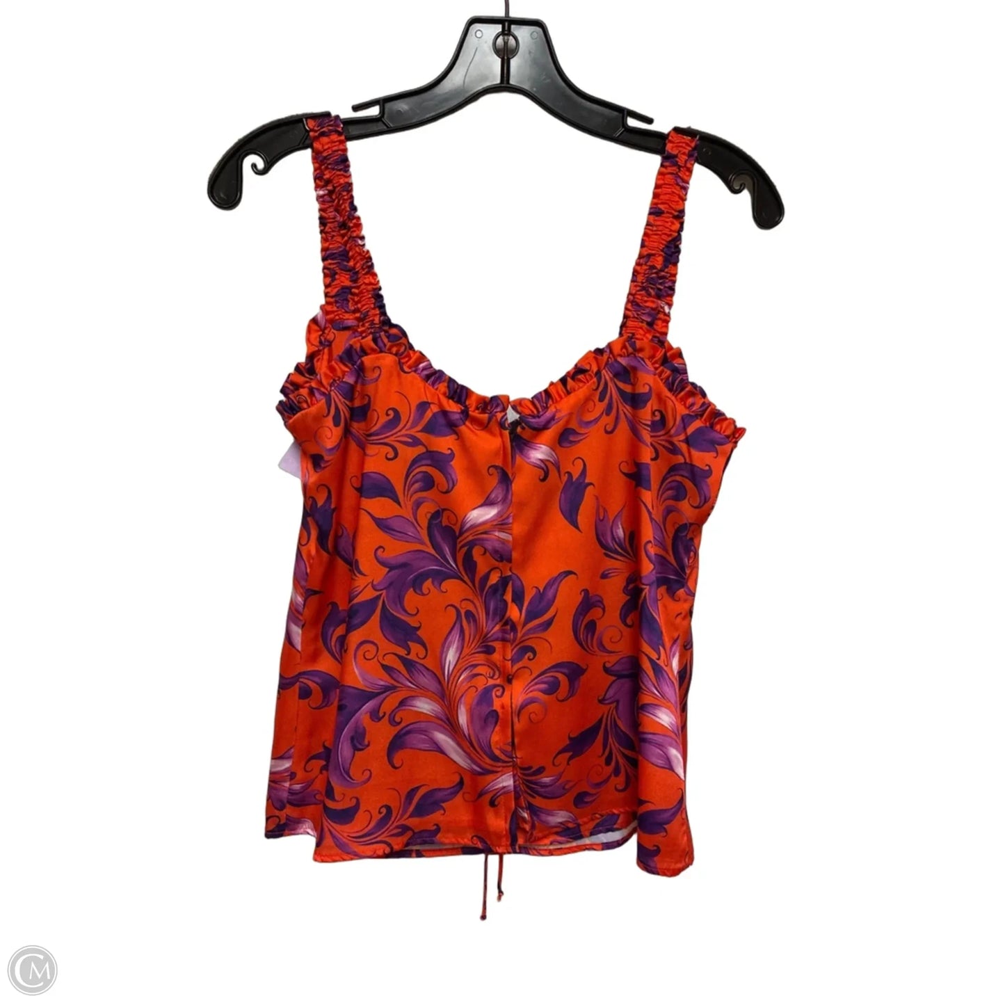 Top Sleeveless By Delfi Collective In Orange & Purple, Size: S