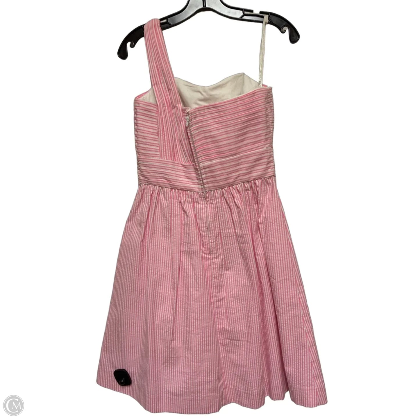 Dress Designer By Lilly Pulitzer In Pink & White, Size: S