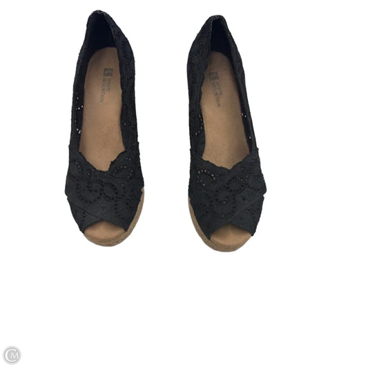 Sandals Heels Wedge By White Mountain In Black & Tan, Size: 7
