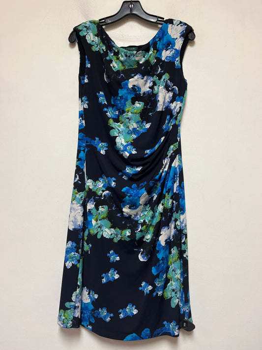 Floral Print Dress Casual Short Lauren By Ralph Lauren, Size M