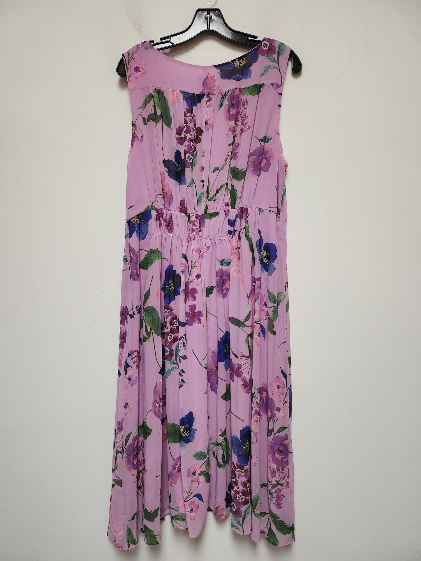 Floral Print Dress Casual Midi Talbots, Size Xl