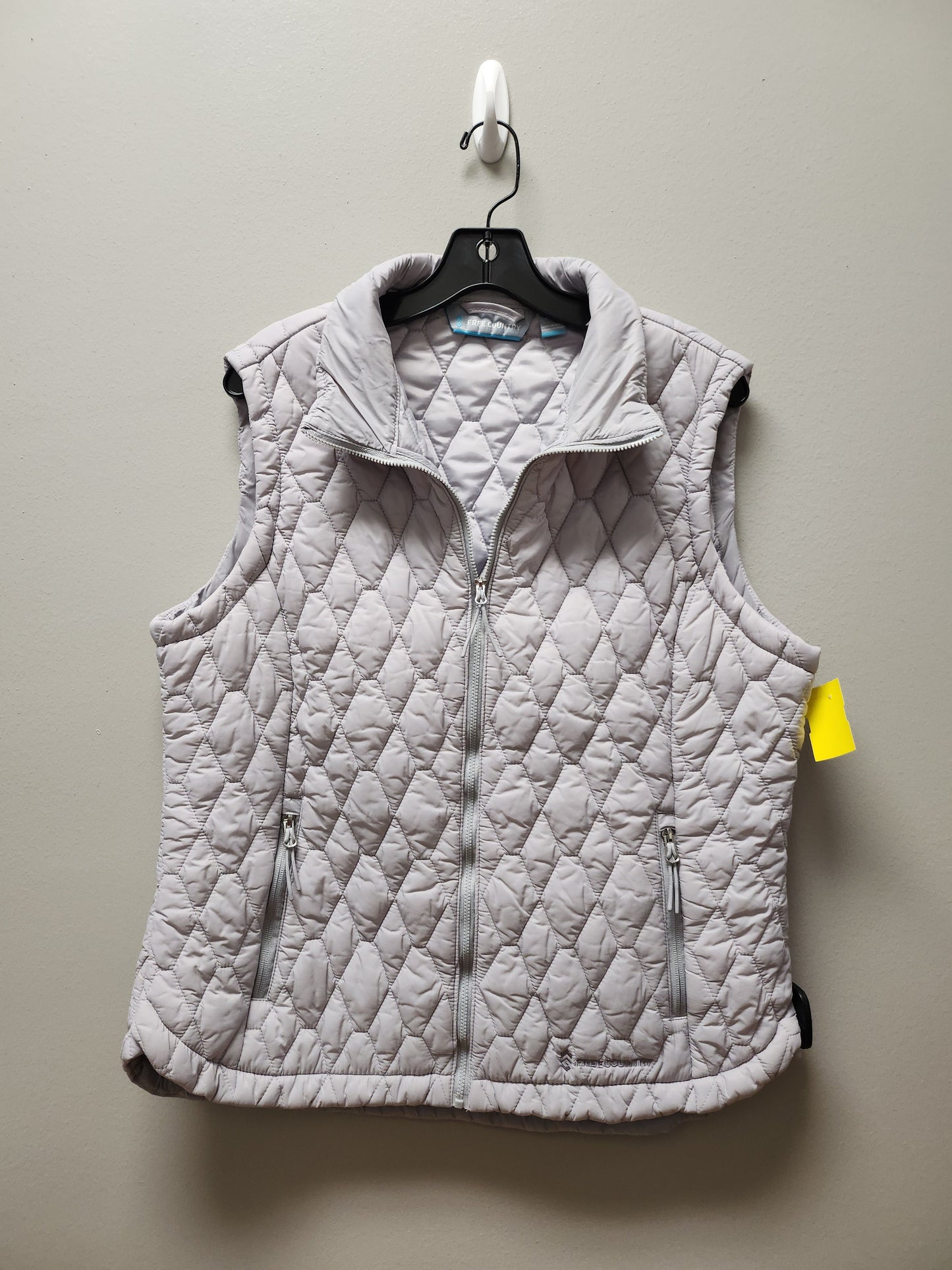 Vest Puffer & Quilted By Free Country In Grey, Size: Xl