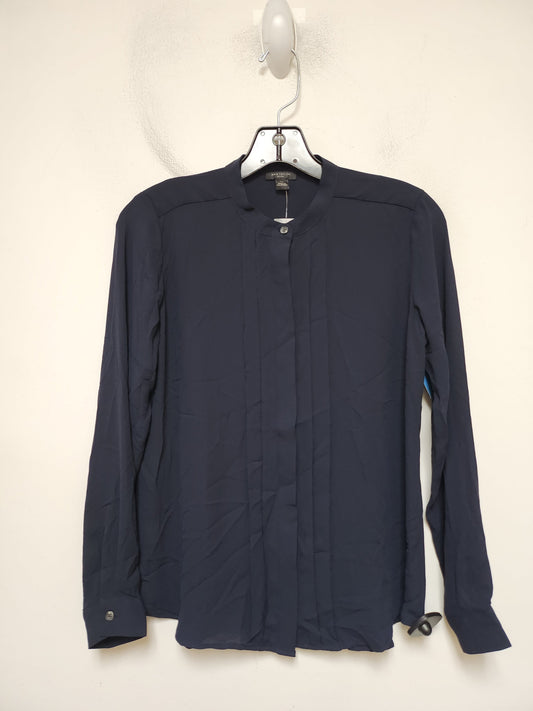 Top Long Sleeve By Ann Taylor In Navy, Size: Xsp