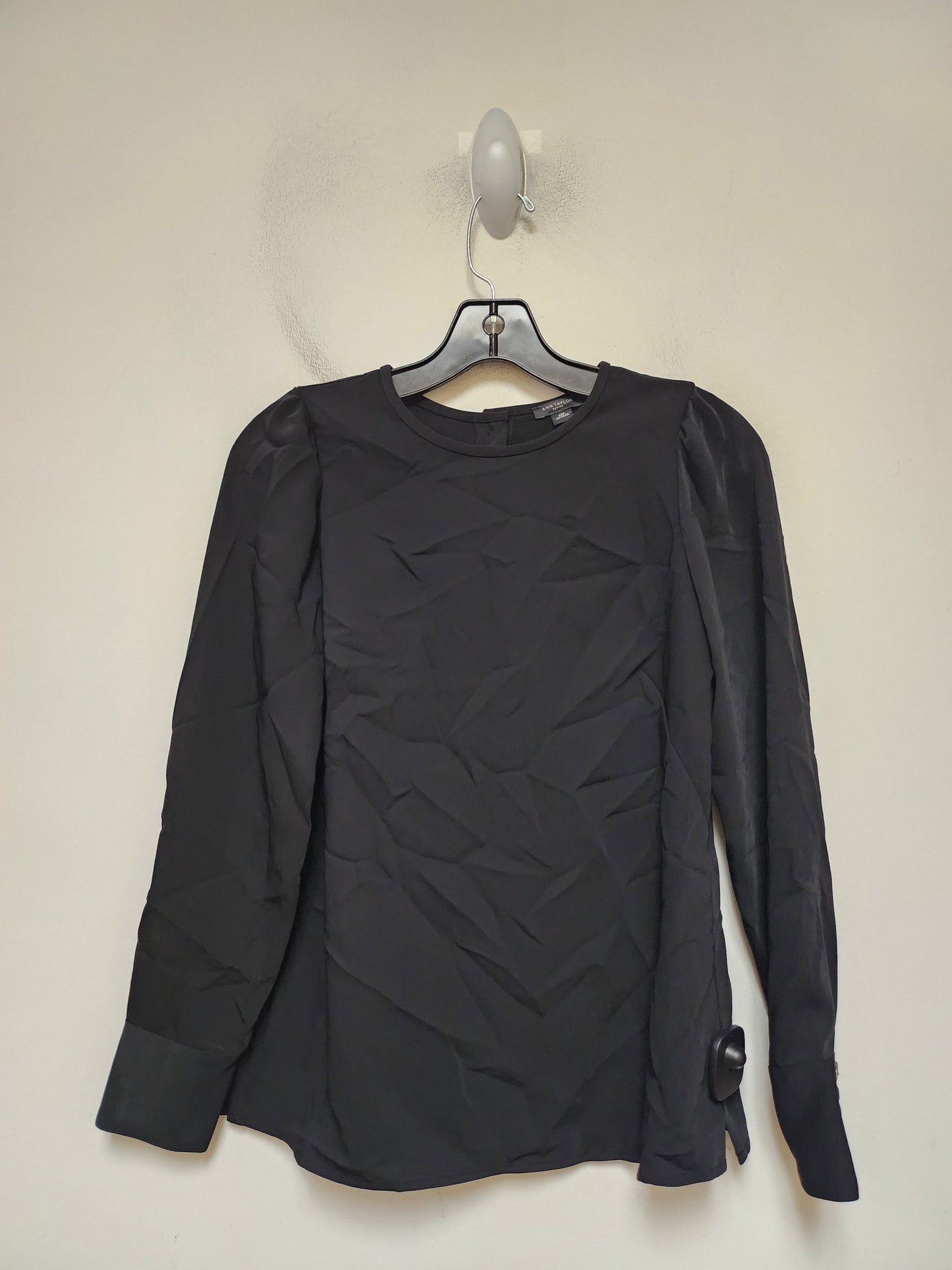 Top Long Sleeve By Ann Taylor In Black, Size: Xsp