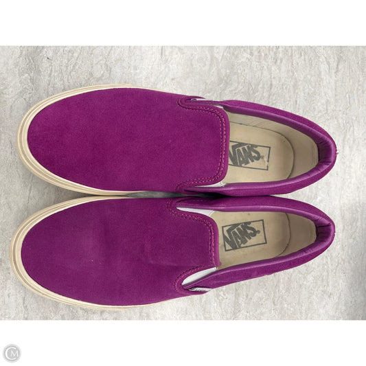 Shoes Sneakers By Vans In Purple, Size: 9.5