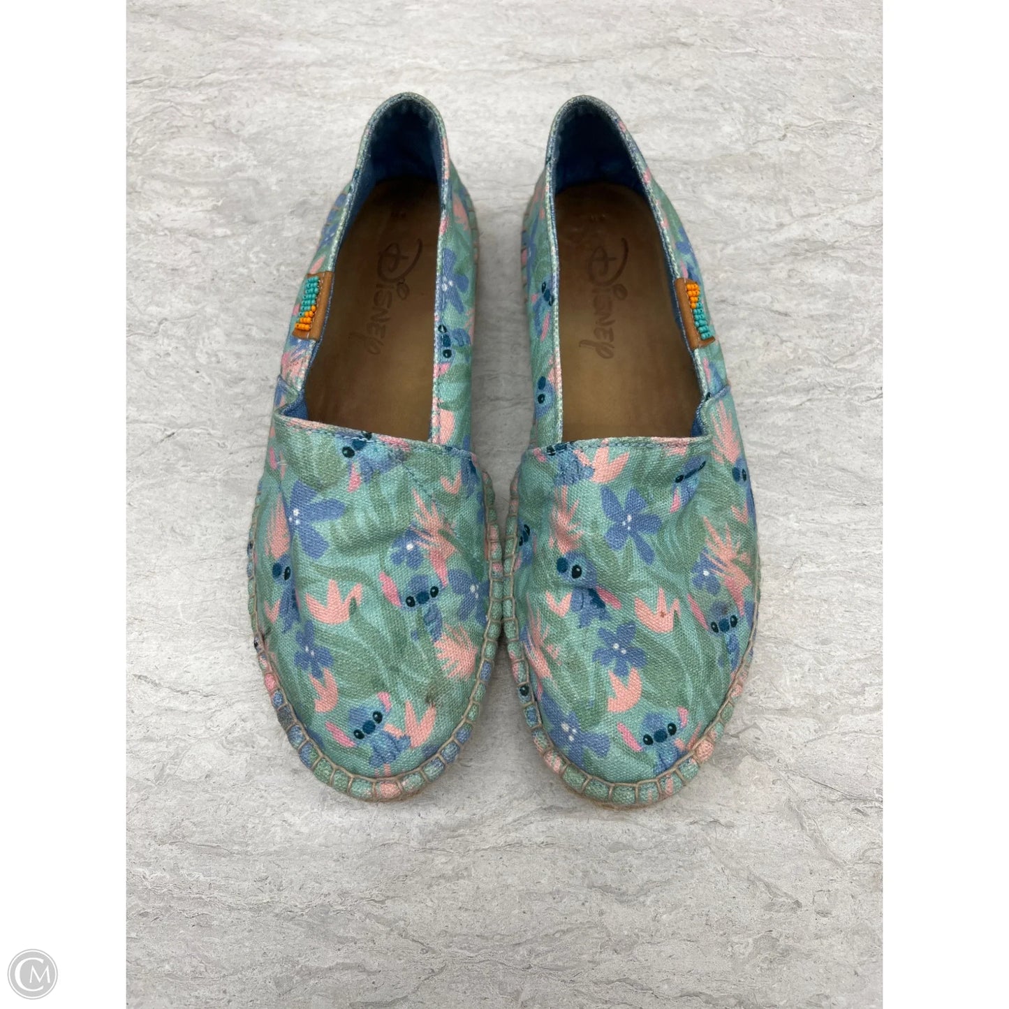 Shoes Flats By Walt Disney In Blue & Green, Size: 8