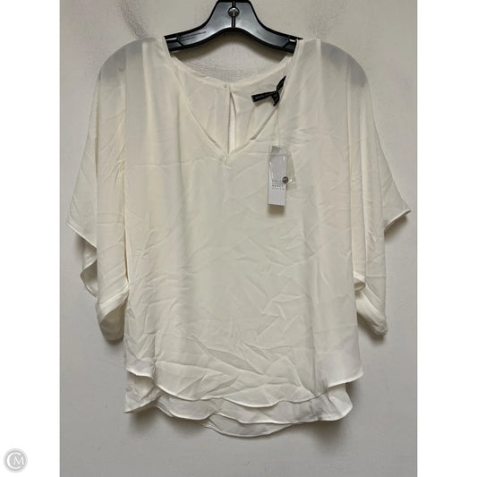 Top Short Sleeve By White House Black Market In White, Size: Xs