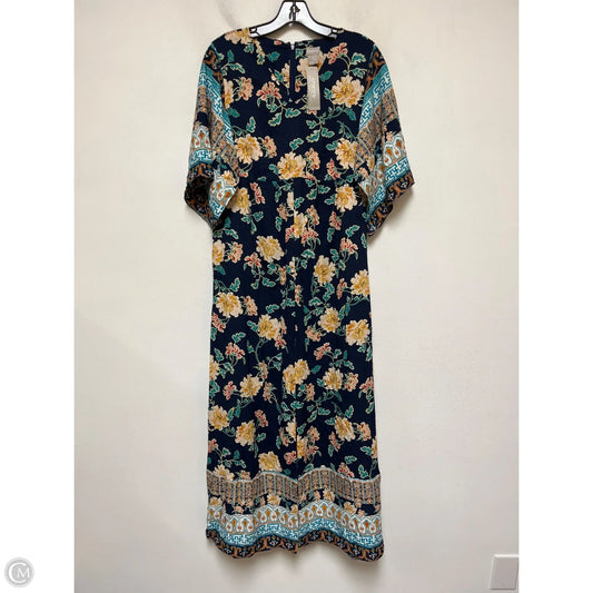 Dress Casual Maxi By Chicos In Multi-colored, Size: Xs