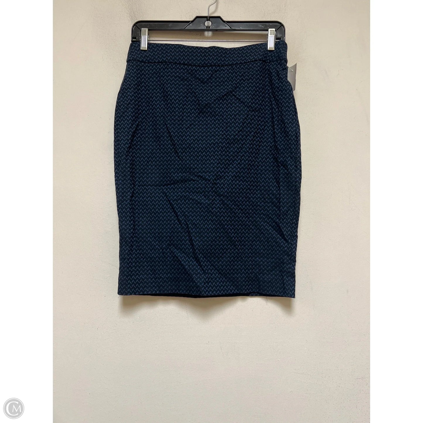 Skirt Midi By Elle In Black & Blue, Size: 6