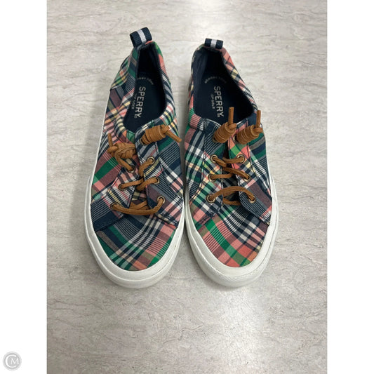 Shoes Sneakers By Sperry In Plaid Pattern, Size: 7