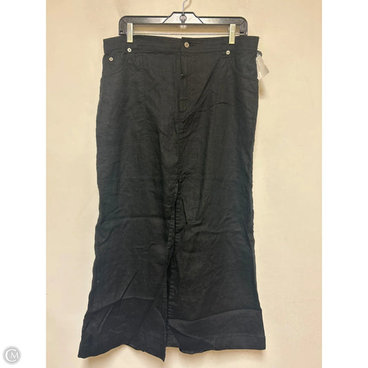 Skirt Midi By Nicole Miller In Black, Size: 16