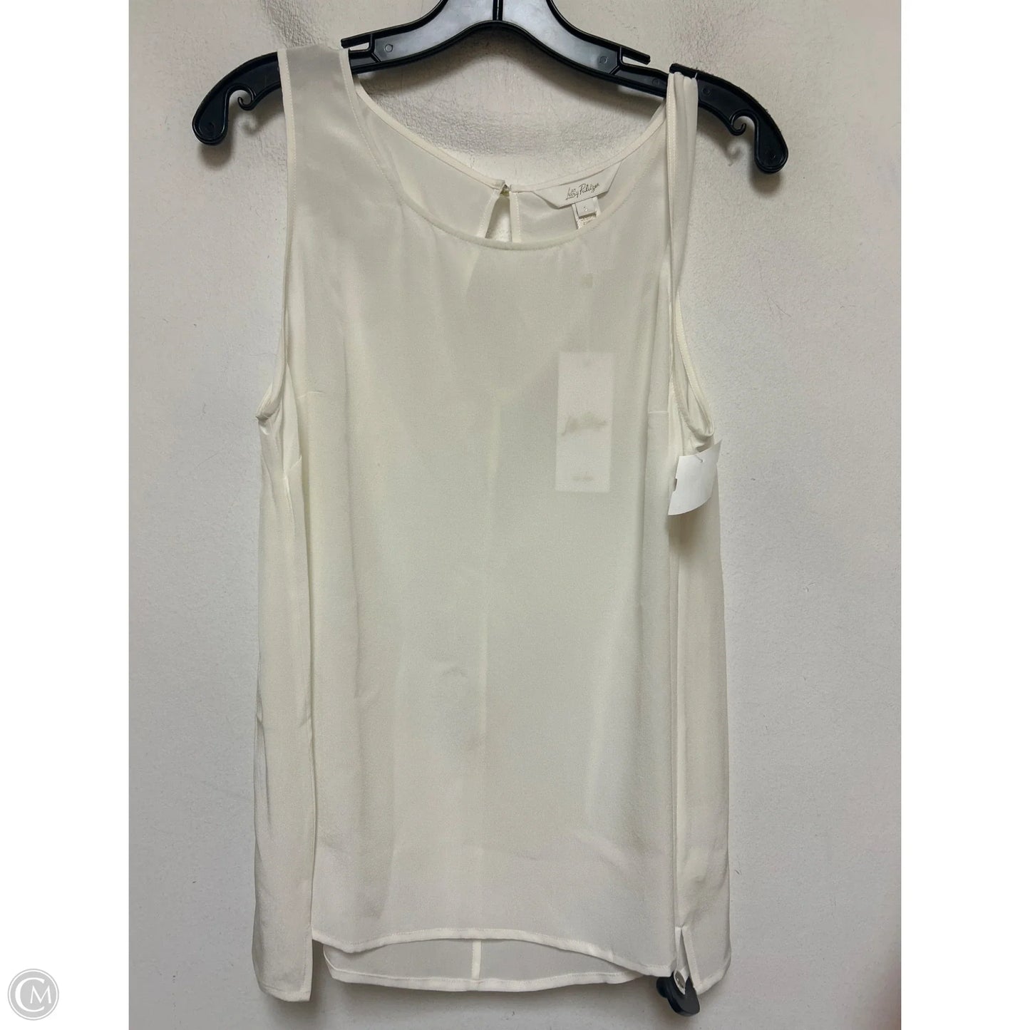 Top Sleeveless Designer By Lilly Pulitzer In Cream, Size: L