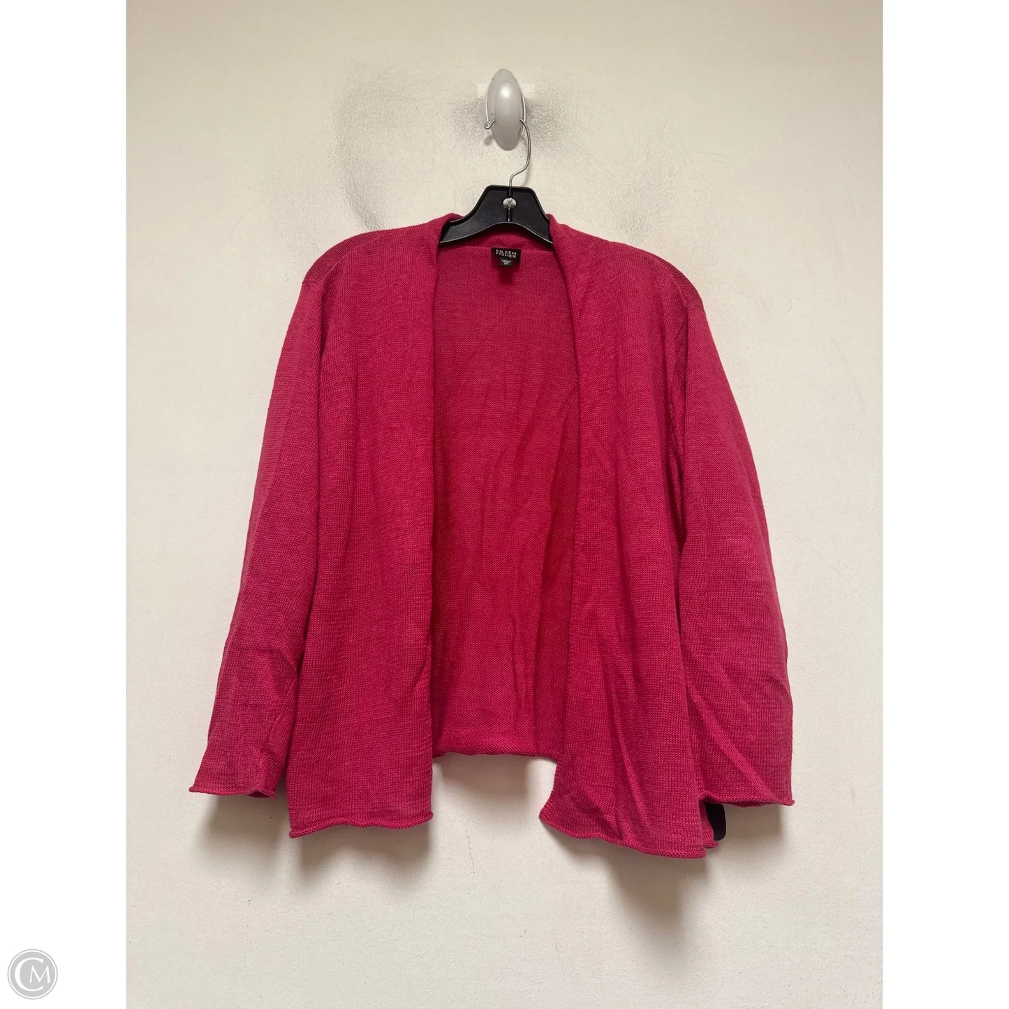 Sweater Cardigan By Eileen Fisher In Pink, Size: Xl