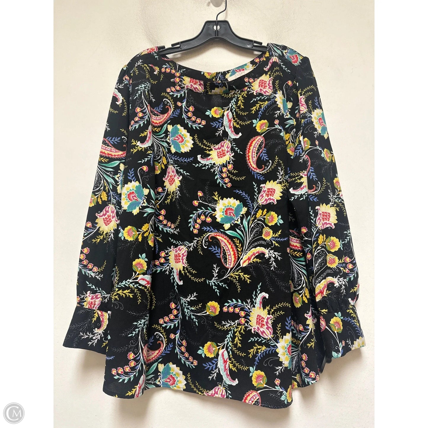 Top Long Sleeve By Loft In Multi-colored, Size: 2x