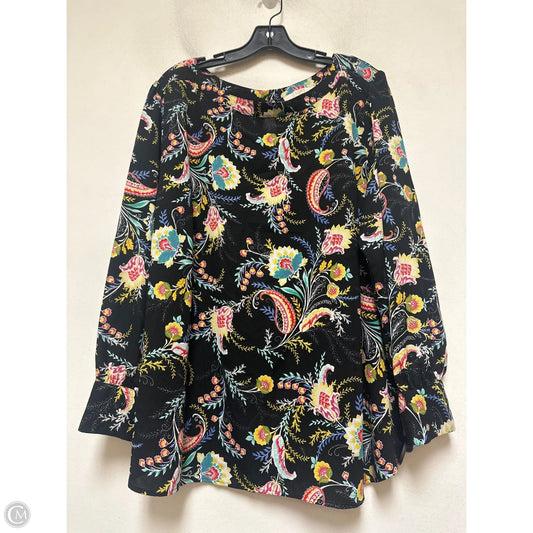 Top Long Sleeve By Loft In Multi-colored, Size: 2x
