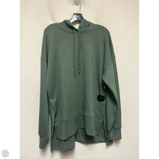 Athletic Sweatshirt Hoodie By 90 Degrees By Reflex In Green, Size: L