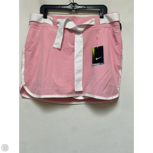 Athletic Skirt By Nike Apparel In Pink, Size: L
