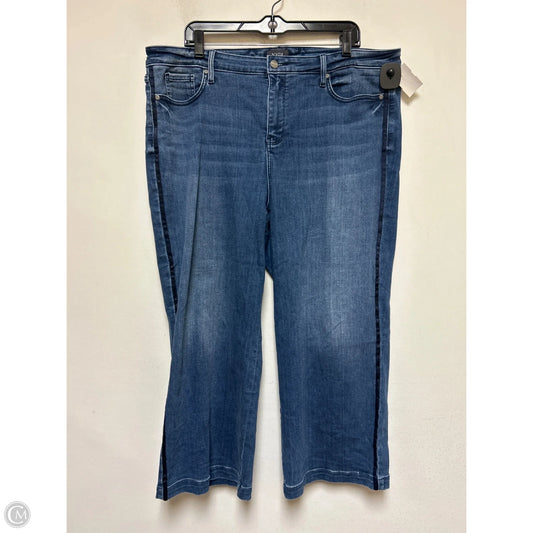 Jeans Wide Leg By Not Your Daughters Jeans In Blue Denim, Size: 18