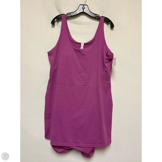 Athletic Dress By Elle In Purple, Size: Xxl