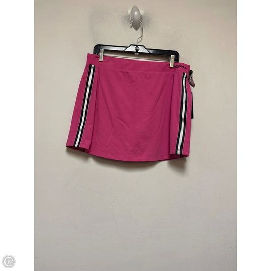 Skort Designer By Karl Lagerfeld In Pink, Size: M