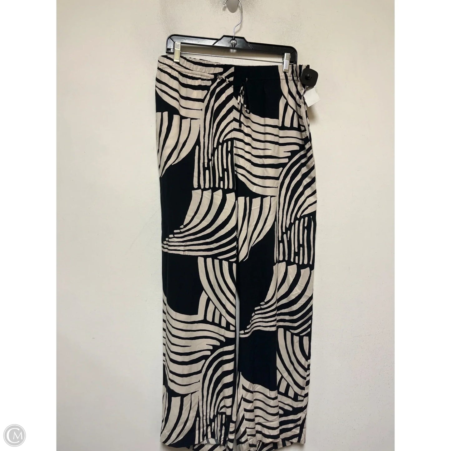 Pants Wide Leg By H&m In Black & Tan, Size: 12