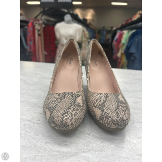 Shoes Heels Stiletto By Clarks In Snakeskin Print, Size: 8