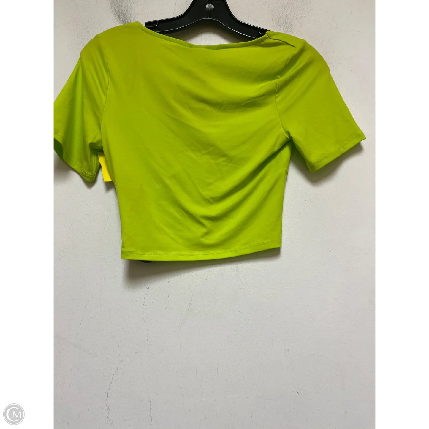 Top Short Sleeve By H&m In Green, Size: S
