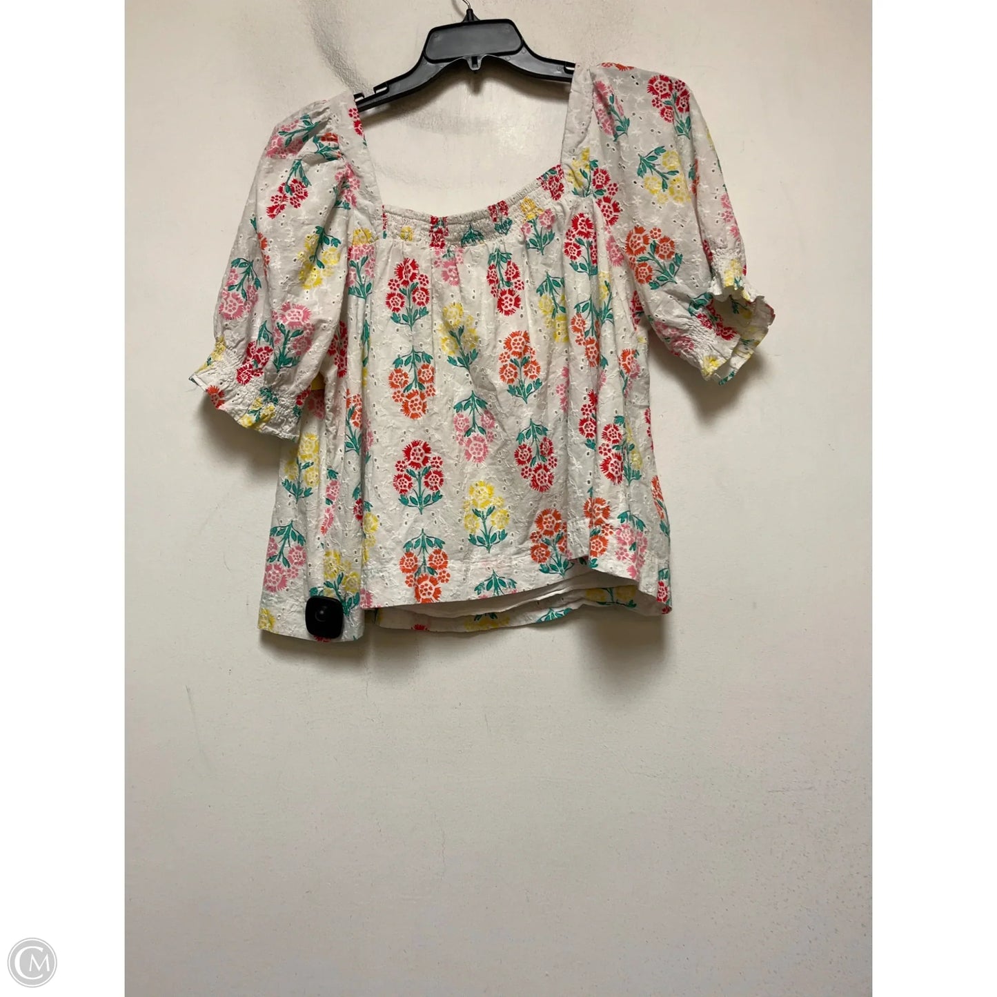 Top Short Sleeve By Draper James In Floral Print, Size: Xxl