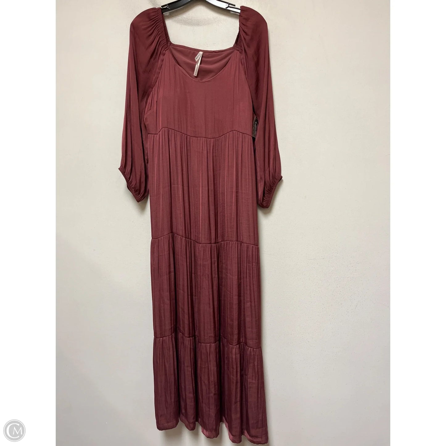 Dress Casual Maxi By Soma In Maroon, Size: Xl